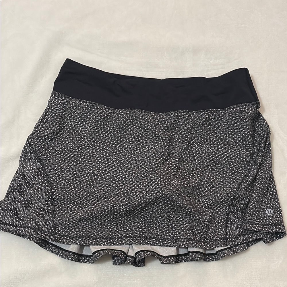 Lululemon Athletica Black Mini Skirt Athletic Casual